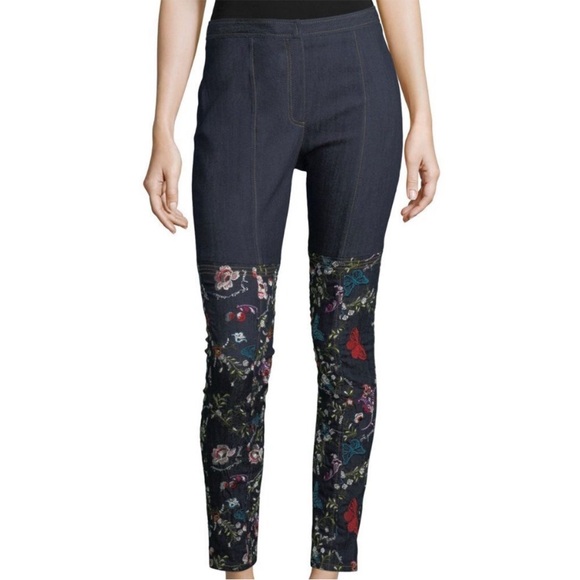 Cinq a Sept Eva Marie Embroidered Skinny Jeans bohemian - Picture 2 of 13